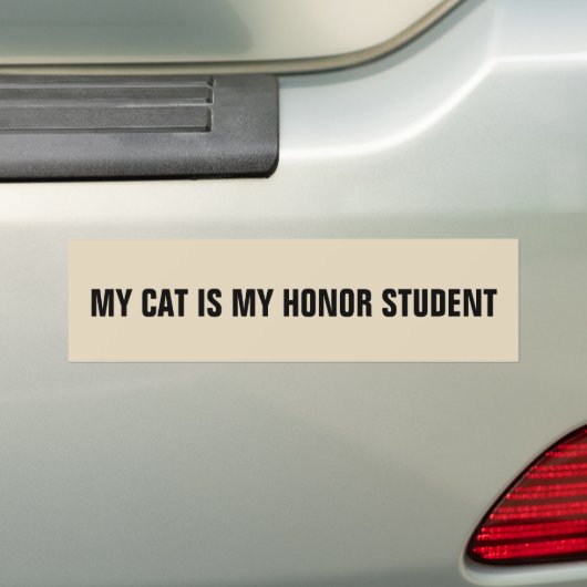 MIJN KAT IS MIJN HONOR STUDENT BUMPERSTICKERS (Op auto)