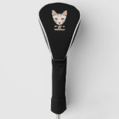 Mijn kat is mijn therapeut golfheadcover (Voorkant)