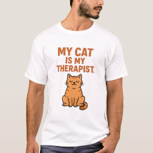 Mijn kat is mijn therapeut - Grappig Cat Lover T-s T-shirt
