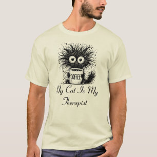 Mijn kat is mijn therapeut. t-shirt