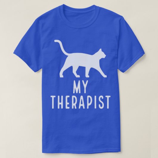 Mijn kat is mijn therapist t-shirt (Design voorkant)