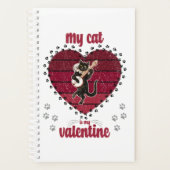 Mijn kat is mijn Valentijn | cadeau voor kattenlie Planner (Voorkant)