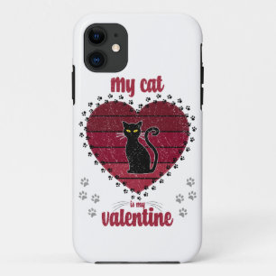 Mijn kat is mijn Valentijn Cute valentijn gift Case-Mate iPhone Case