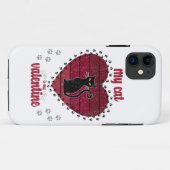 Mijn kat is mijn Valentijn | Cute valentijn gift Case-Mate iPhone Case (Achterkant (horizontaal))