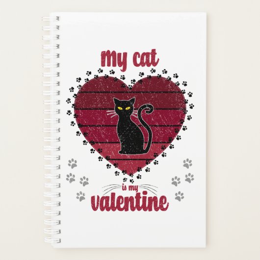 Mijn kat is mijn Valentijn | Cute valentijn gift Planner (Voorkant)