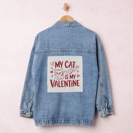 Mijn kat is mijn Valentijn Denim Jacket (Hangar)