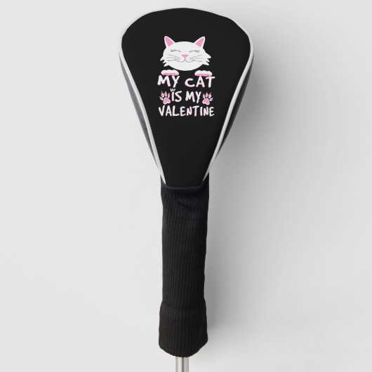 Mijn kat is mijn Valentijn Golfheadcover (Voorkant)