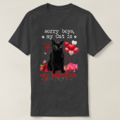 Mijn kat is mijn Valentijn K T-shirt (Design voorkant)