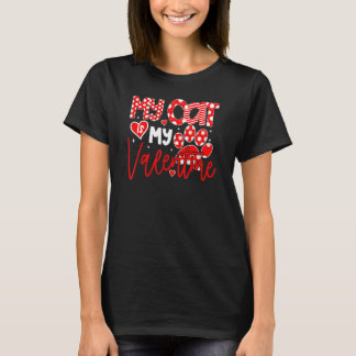 Mijn kat is mijn Valentijn Kat Valentijnsdag T-shirt