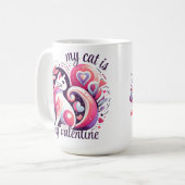 Mijn kat is mijn Valentijn Koffiemok (Voorkant links)