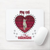 Mijn kat is mijn Valentijn Muismat (Met muis)