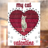 Mijn kat is mijn Valentijn Raamsticker (Vel 2)