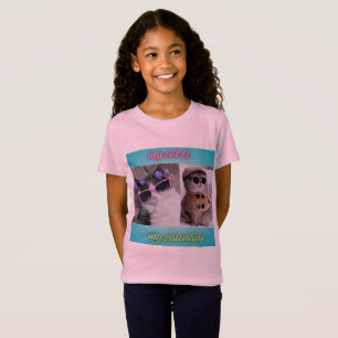 mijn kat is mijn valentijn t-shirt