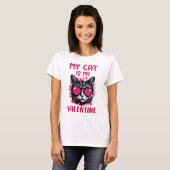Mijn kat is mijn valentijn t-shirt (Voorkant volledig)