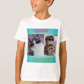 mijn kat is mijn valentijn t-shirt (Voorkant)
