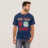 Mijn kat is mijn Valentijn T-shirt (Voorkant volledig)