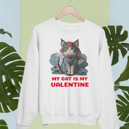 MIJN KAT IS MIJN VALENTIJN. TEGEN VALENTIJN T-SHIRT
