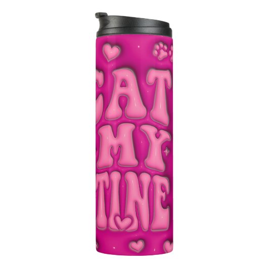 Mijn kat is mijn Valentijn Thermosbeker (Geroteerd rechts)