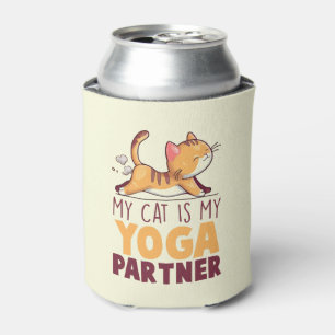 Mijn kat is mijn yoga partner - Stretching Cat Blikjeskoeler