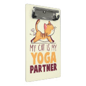 Mijn kat is mijn yoga partner - Stretching Cat Mini Klembord (Schuin)