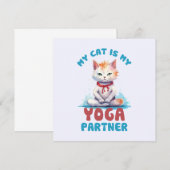 Mijn kat is mijn yogapartner - Schattige mediteren (Voorkant / Achterkant)