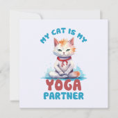 Mijn kat is mijn yogapartner - Schattige mediteren (Voorkant)
