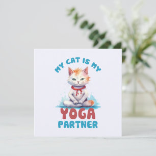 Mijn kat is mijn yogapartner - Schattige mediteren