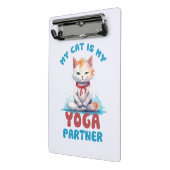 Mijn kat is mijn yogapartner - Schattige mediteren Mini Klembord (Angled2)