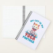 Mijn kat is mijn yogapartner - Schattige mediteren Notitieboek (Binnen)