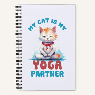 Mijn kat is mijn yogapartner - Schattige mediteren Notitieboek