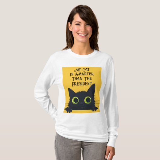 Mijn kat is slimmer dan het Presidenten sweatshirt (Voorkant volledig)