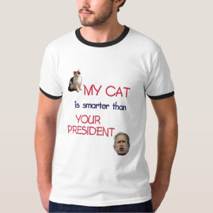 Mijn kat is slimmer dan je president t-shirt