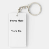 Mijn kat is thuis alleen dubbelzijdig Sleutelhange Sleutelhanger (achterkant)