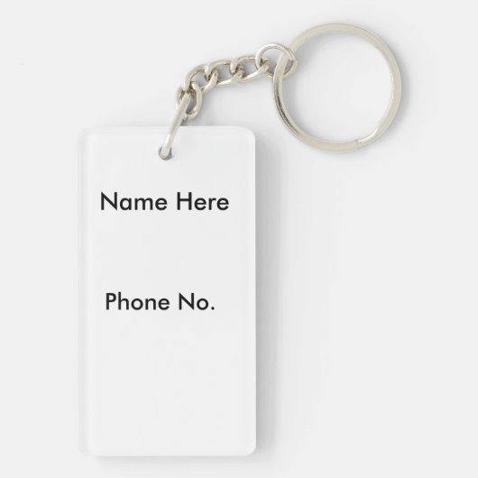 Mijn kat is thuis alleen dubbelzijdig Sleutelhange Sleutelhanger (achterkant)