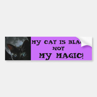 MIJN KAT IS ZWART, NIET MIJN MAGIC. BUMPERSTICKER