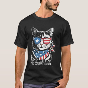 Mijn kat kan het land beter besturen Kat Patriot V T-shirt