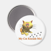 Mijn kat kneedt me magneet (Voorkant / Achterkant)