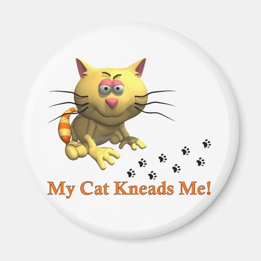 Mijn kat kneedt me magneet (Voorkant)