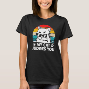 Mijn kat laat je Humor Kitten Cat Mam T-shirt