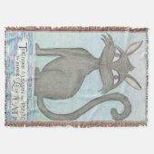 Mijn kat - Mark Twain Quote Geïnspireerd Gooi Deke Deken (Voorkant)