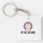 Mijn kat, mijn baas sleutelhanger (voorkant)