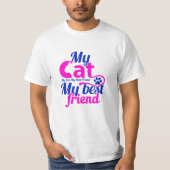 Mijn kat mijn beste vriend t-shirt (Voorkant)