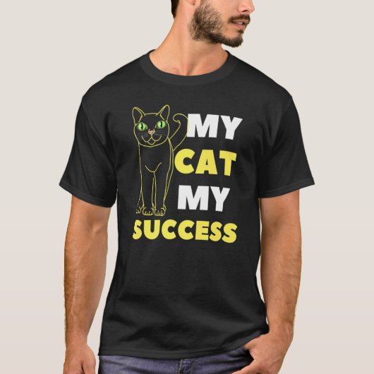 Mijn Kat Mijn Succes T-shirt (Voorkant)