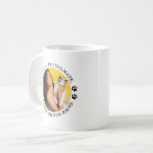 Mijn kat, mijn zielsverwant, mijn eeuwige bontvrie koffiemok (Voorkant links)