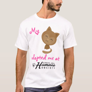 Mijn kat nam me aan op AAHS T-shirt
