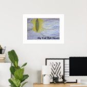 Mijn Kat Oog Maan Poster (Thuiskantoor)
