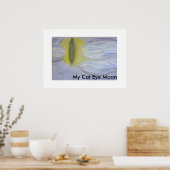 Mijn Kat Oog Maan Poster (Keuken)