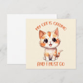 Mijn kat roept een schattige Oranje kat (Voorkant / Achterkant)