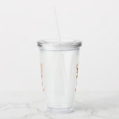 Mijn kat roept een schattige Oranje kat Acryl Drinkbeker (Links)