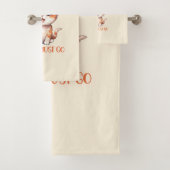 Mijn kat roept een schattige Oranje kat Bad Handdoek (Insitu)